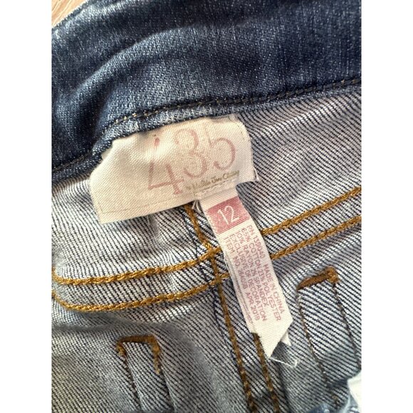 Matilda Jane Tween Line 435 Girls Moto Style Blue Denim Skinny Jeans Size 12 - Picture 4 of 5